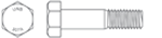 Unbrako grade A hex bolt