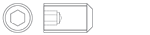 Unbrako flat point socket set screw