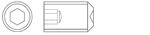 Unbrako plain point socket set screw